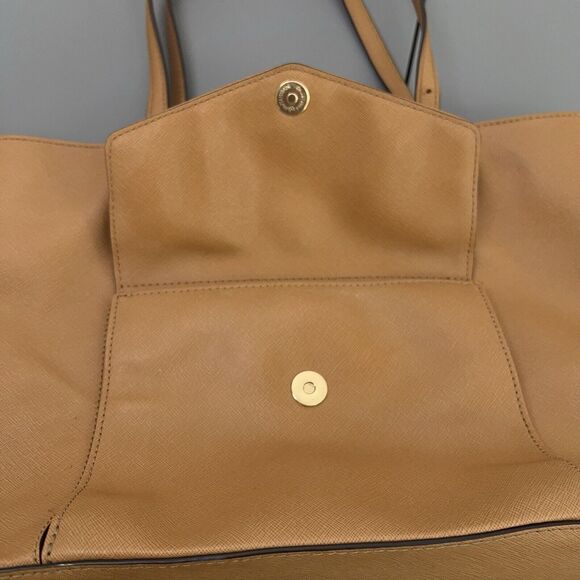 Michael Kors Jet Set Item Luggage Leather Tote Shoulder Bag Handbag Large Brfown - Picture 5 of 16